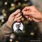 Ghastly Undead Zombie with Santa Hat Ornament, Eerie Christmas Gift for Horror Lovers